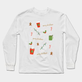 Vintage Christmas Icons Long Sleeve T-Shirt